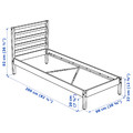 TARVA Bed frame, pine, 90x200 cm