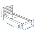 TARVA Bed frame, white stained, 90x200 cm