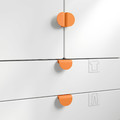 LATMASK Clip-on handle, orange, 60 mm 2 pack