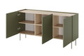 Three-Door Cabinet Desin 170, olive/nagano oak