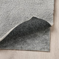 KNARDRUP Rug, low pile, light grey, 133x195 cm