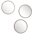 Round Mirrors Set of 3, 26cm