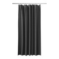 GoodHome Shower Curtain Kina 180 x 200 cm, black