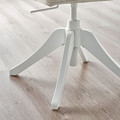 ROSENTORP Swivel chair, white/Kilanda beige
