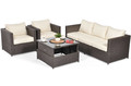 Outdoor Furniture Set MALAGA COMFORT MAX, brown