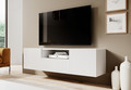 Wall-Mounted TV Cabinet Nicole 150 cm, white/matt white