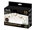 Balloon Garland 70pcs, white & gold