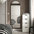 LINDBYN Mirror, black, 60x170 cm