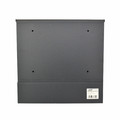 Modern Wall-Mount Letterbox, Anthracite/Silver, 370x370x105mm