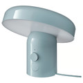 BLOMPRAKT Bluetooth speaker lamp, light blue