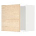 METOD Wall cabinet, white/Askersund light ash effect, 40x40 cm