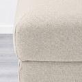 VIMLE Footstool with storage, Gunnared beige