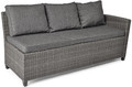 Large Garden Corner Sofa, Set with table, dark grey