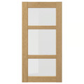 FORSBACKA Glass door, oak, 40x80 cm