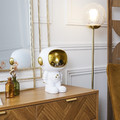 Astronaut Organizer Figurine, white/gold