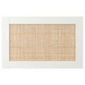STUDSVIKEN Door/drawer front, white/woven poplar, 60x38 cm