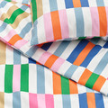 KLIBBKORSÖRT Duvet cover and pillowcase, multicolour, 150x200/50x60 cm