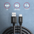 AXAGON USB Cable BUMM-AM15AB cable MicroUSB USB-A 1.