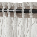 GLESGRÖE Sheer curtains, 1 pair, grey, 145x300 cm