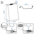 FIVELSBO Wall mounted extractor hood, IKEA 300 white, 56 cm