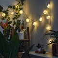 SOLVINDEN LED lighting chain with 12 lights, solar-powered/leaf
