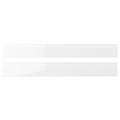 VOXTORP Drawer front, high-gloss white, 2 pack, 80x10 cm