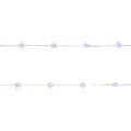 LED Lighting Chain 20 LED, snowflake, copper, cool white