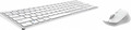 Rapoo Wireless Keyboard and Mouse Set Multi-mode 9700, white