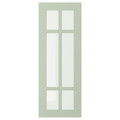 STENSUND Glass door, light green, 30x80 cm