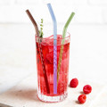 Reusable Glass Straw Set (4 Pieces) Wave