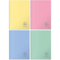 Notebook A5 60 Pages Lined PP Pastel Colors 5pcs, assorted colours