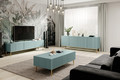 TV Cabinet Nicole 200 cm, sage/gold legs