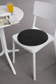 Round Chair Pad, dark grey