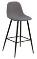 Bar Stool Wilma, light grey/black