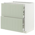 METOD/MAXIMERA Base cb 2 frnts/2 low/1 md/1 hi drw, white/Stensund light green, 80x60 cm
