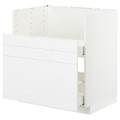 METOD Bc f BREDSJÖN sink/2 fronts/2 drws, white Ringhult/high-gloss white, 80x60 cm