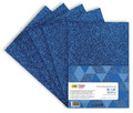Craft Foam Glitter A4 5 Sheets, blue