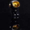 Astronaut Organizer Figurine, black/gold