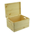 Pine Storage Box with Lid 39.5 x 29.5 x 23 cm
