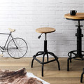 Bar Stool Rawe, natural/black