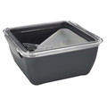 Lunch Box Divided with Fork 2.6l, grey