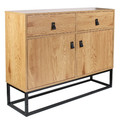 Chest of Drawers Cabinet Abbott, oak/black