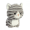 Soft Plush Toy Grey Tabby Cat