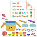 Play-Doh Picnic Shapes Starter Set, 12 Tools and 6 Cans 3+