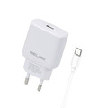 Beline Wall Charger EU Plug 30W USB-C + cable USB-C, white