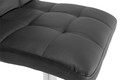 Bar Stool, faux leather, black/chrome