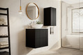 Bathroom Wall Cabinet MDF Nicole 70cm, matt black