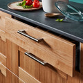 GoodHome Cabinet Bar Handle Khara 188 mm, silver, 2 pack