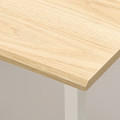 UTVISNING Gaming desk with shelf, ash effect/white, 120x60 cm