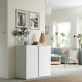 VIHALS Cabinet with sliding doors, white 95x47x90 cm